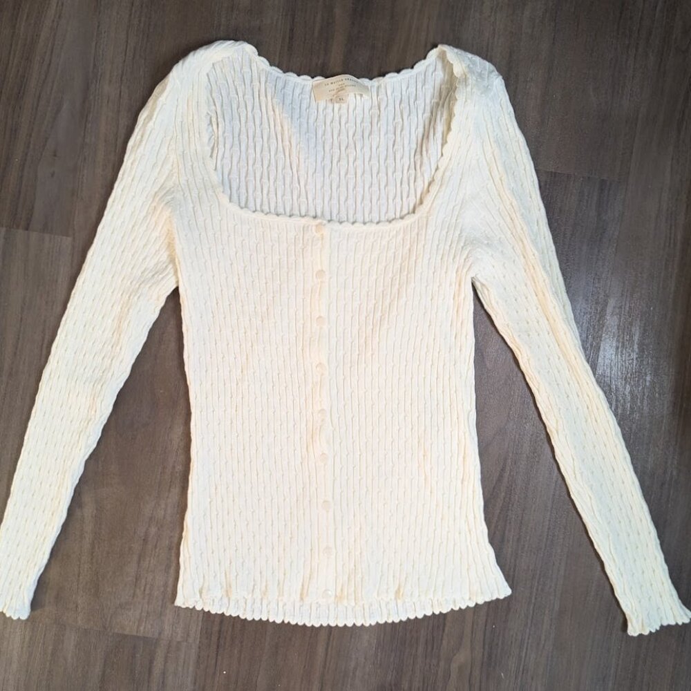 Sezane Ambroise Cardigan Ecru - Size XL - Picture 6 of 6